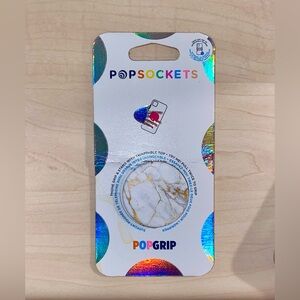 NWT: PopSockets PopGrip Gold Lutz Marble Phone Grip Accessory